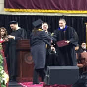 12Pikeville site graduate Dana Taylor accepts her diploma from Dr. Kraska, Chair