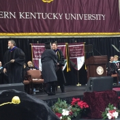 1Corbin campus graduate Amanda Blanton accepts his diploma from Dr. Kraska, Chai