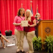 Christella Baird and Mrs. Lawson-Graduation Recognition Ceremony-Corbin