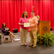 Christina Colwell and Mrs. Lawson-Graduation Recognition Ceremony-Corbin