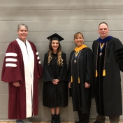 Fall 2018 Corbin campus graduate Alex Cumpston with RC&S Coordinator Stephen Kap