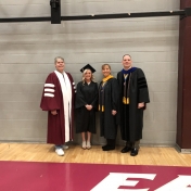 Fall 2018 Corbin campus graduate Alex Cumpston with RC&S Coordinator Stephen Kap