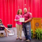 Glenn Johnson and Mrs. Lawson-Graduation Recognition Ceremony-Corbin