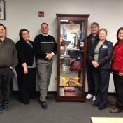 Walter Smith, Mavis Poe, David Lawson, and Stephen Kappeler, Dept. of Criminal Justice Faculty; Deronda Mobelini, Director for University of the Mountains; and Jeanie Trumbo, EKU Hazard Regional Campus Coordinator 01-2015