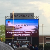 Message from EKU Aviation during the fly-over at Commencement 5-15-15