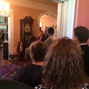 President Benson Thanking Dr. Allen Ault, Dean of the College of Justice and Safety at Arlington during his Retirement Event May 6, 2015.