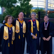 Regional Campus CJ Instructors Carla Lawson and David Lawson with RC CJ Coordinator Stephen Kappeler and SJS Associate Dean Victor Kappeler 5-15-15