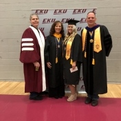 Spring 2019 EKU Corbin Campus Graduate Beth Baird with RC&S Coordinator Stephen 