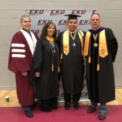 Spring 2019 EKU Corbin Campus Graduate William McMillian with RC&S Coordinator S