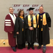 Spring 2019 EKU Manchester Campus Graduate Donald Ealy with RC&S Coordinator Ste